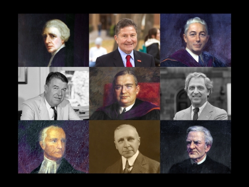 Image grid with past Rutgers presidents
